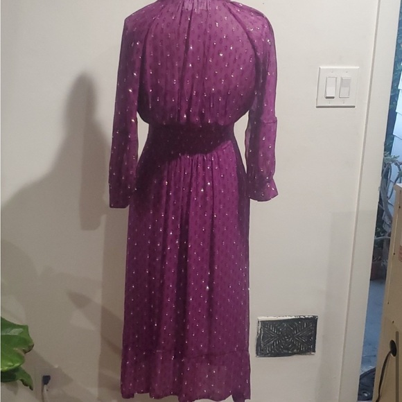 Ba&sh Cyana Balloon Sleeve Midi Dress - Picture 7 of 16